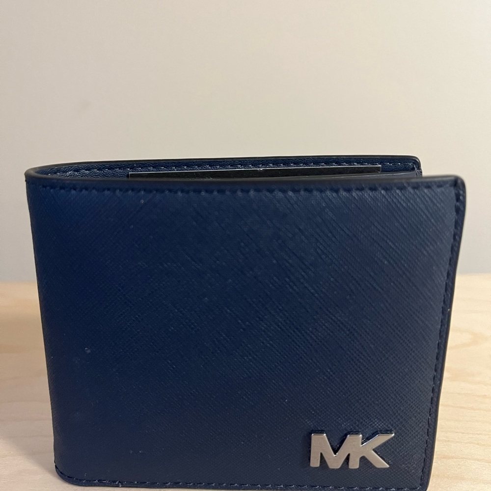 Michael Kors Navy Blue Wallet with Passcase